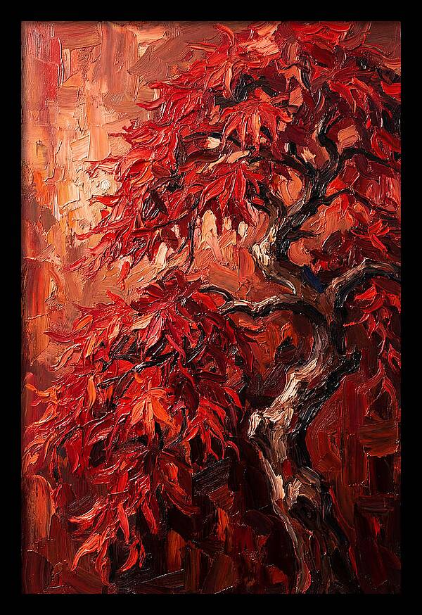 Cascading Red Japanese Maple