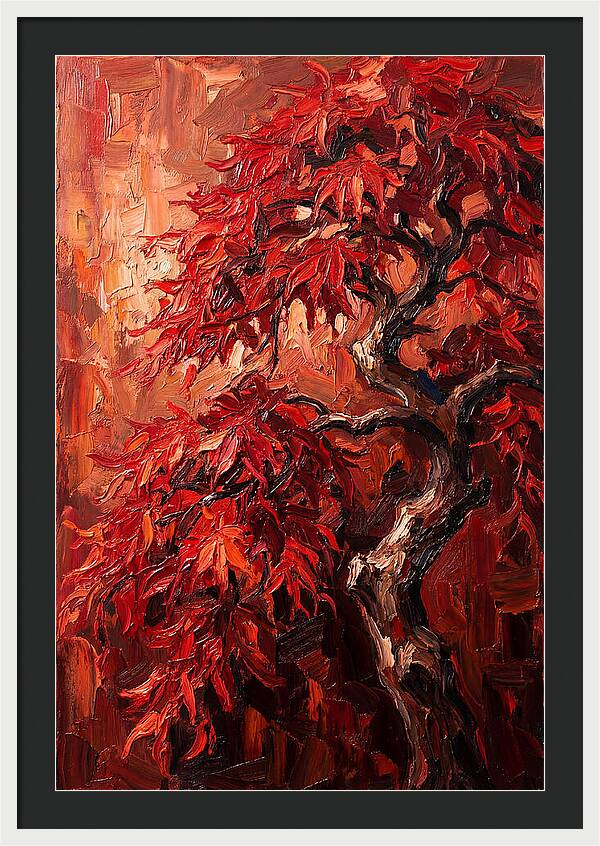 Cascading Red Japanese Maple