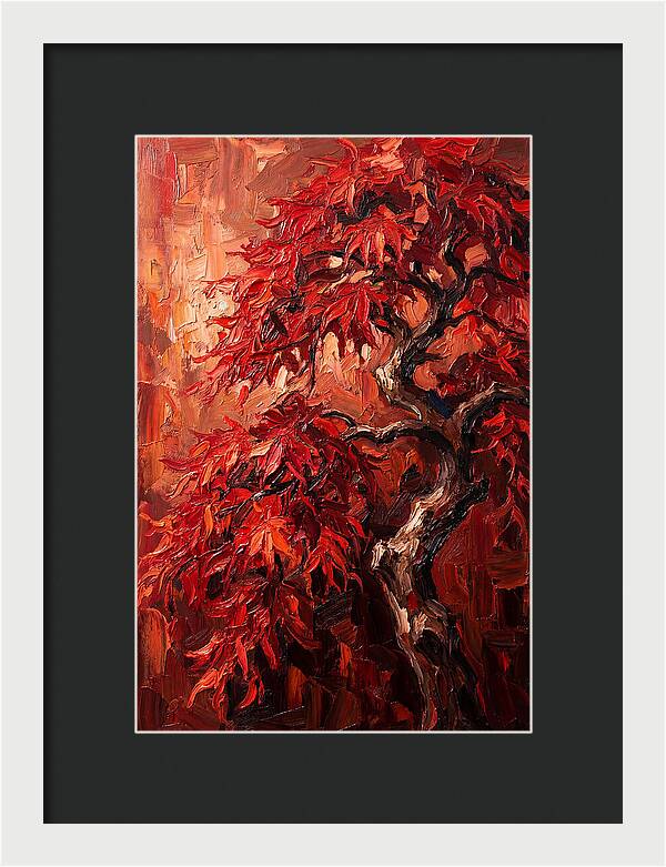Cascading Red Japanese Maple
