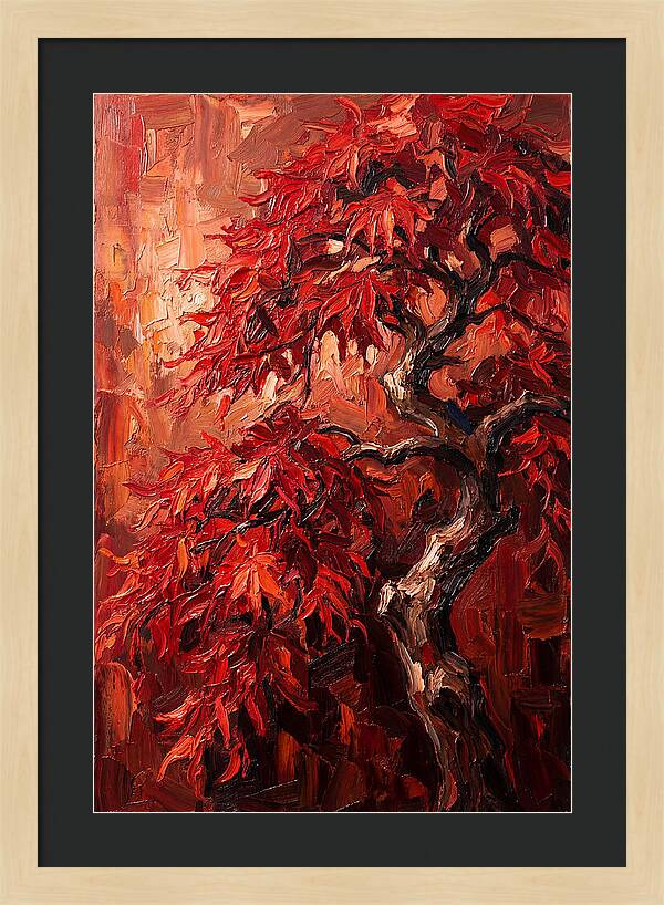 Cascading Red Japanese Maple