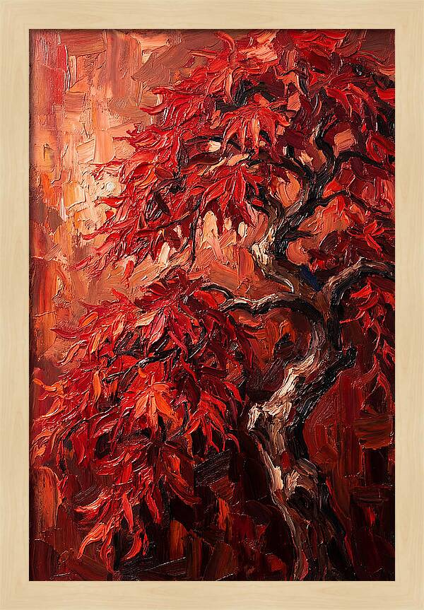 Cascading Red Japanese Maple