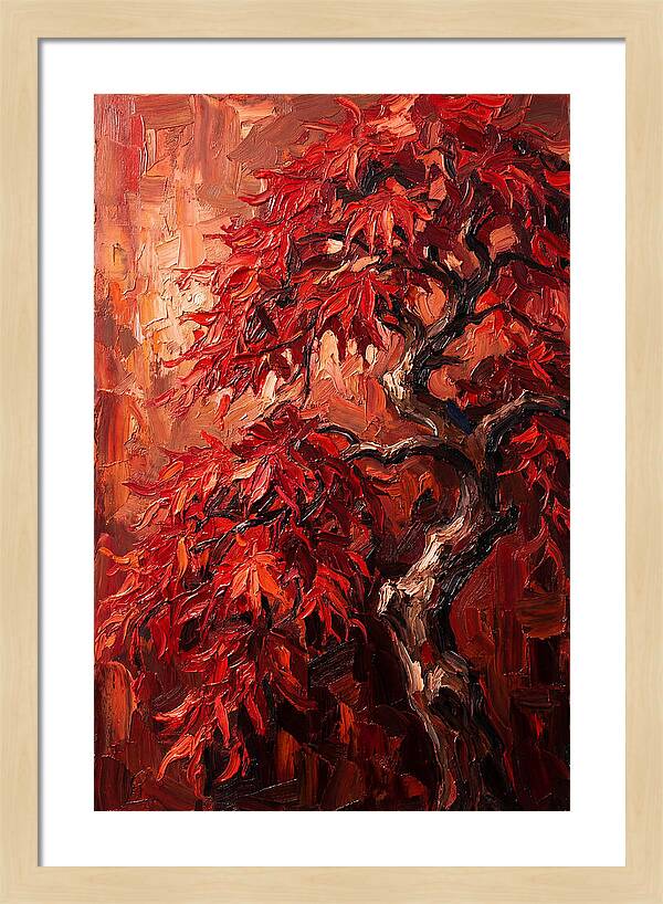 Cascading Red Japanese Maple
