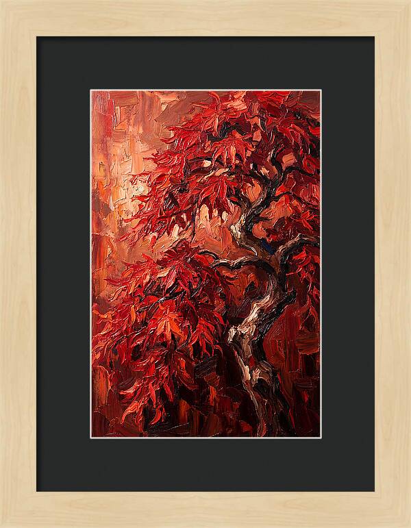 Cascading Red Japanese Maple