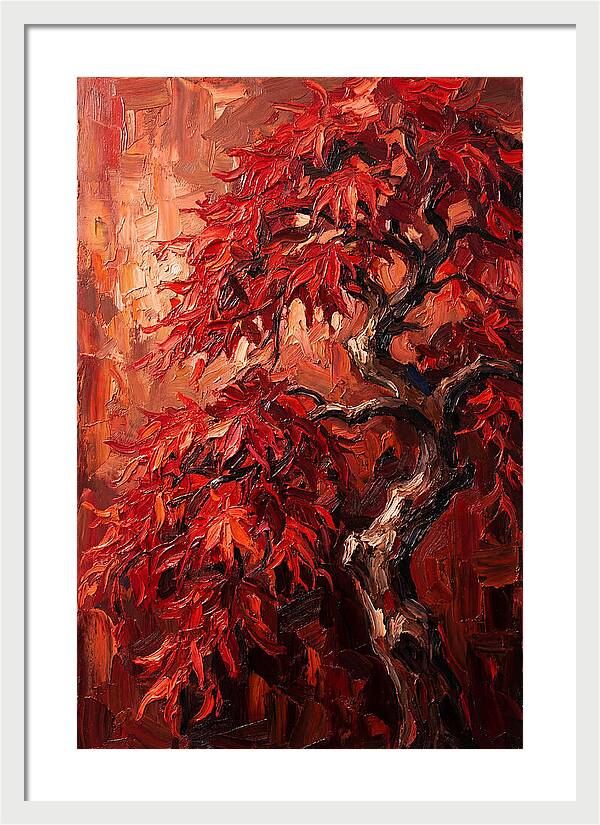 Cascading Red Japanese Maple