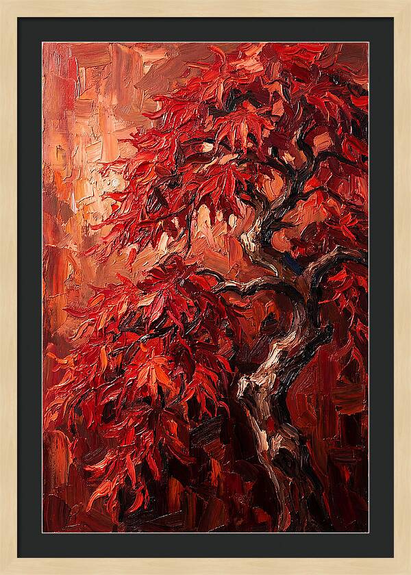 Cascading Red Japanese Maple