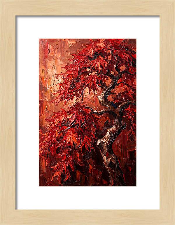Cascading Red Japanese Maple