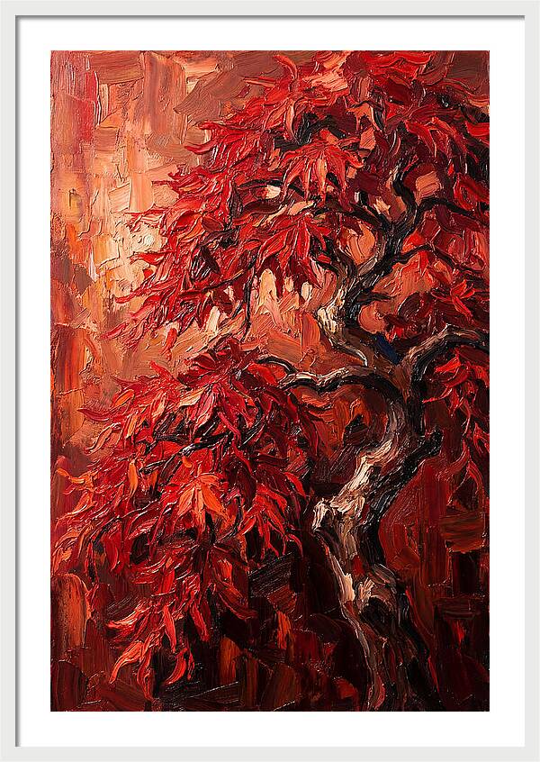 Cascading Red Japanese Maple