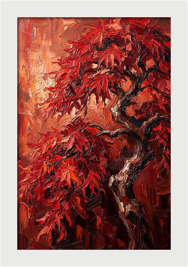 Cascading Red Japanese Maple