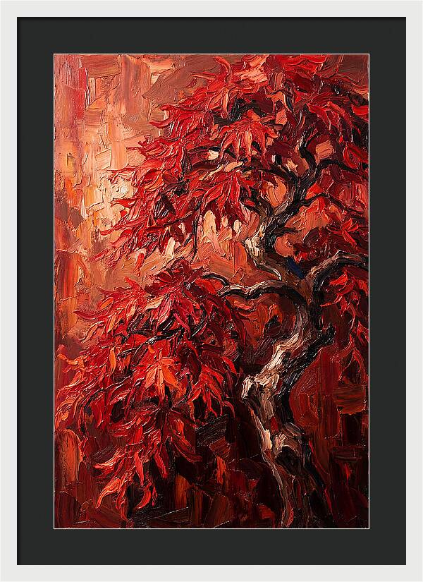 Cascading Red Japanese Maple