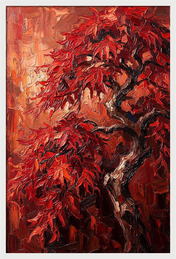 Cascading Red Japanese Maple