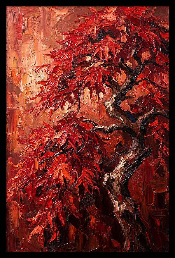 Cascading Red Japanese Maple