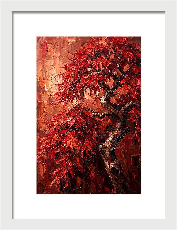 Cascading Red Japanese Maple