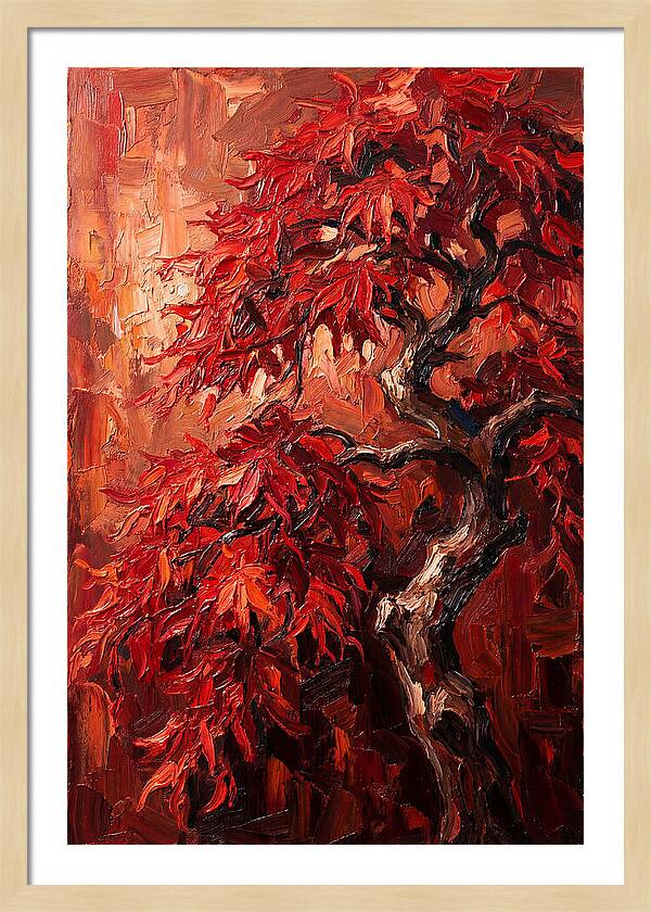 Cascading Red Japanese Maple