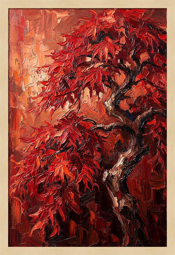 Cascading Red Japanese Maple