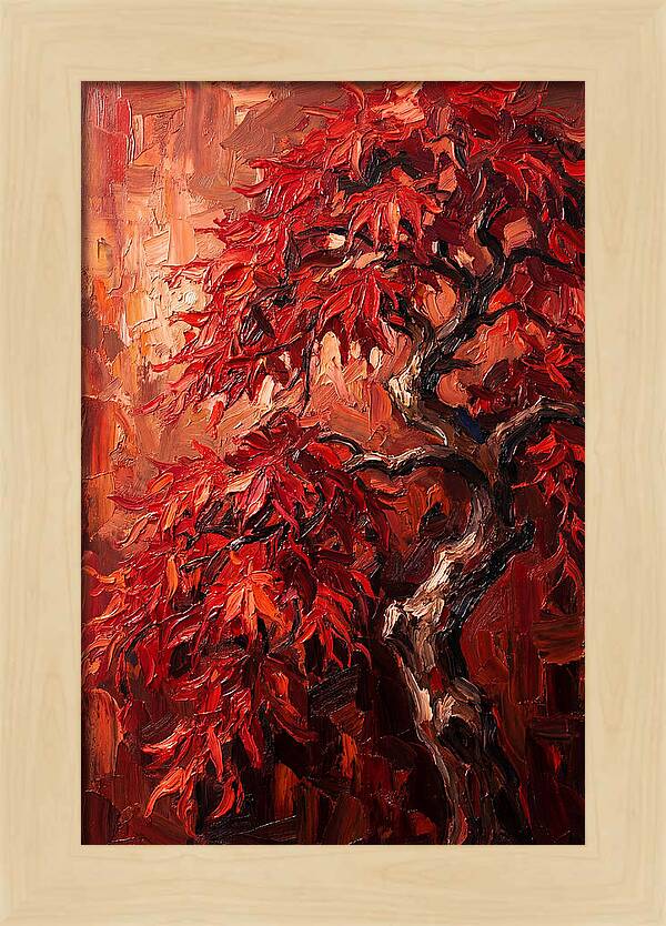 Cascading Red Japanese Maple
