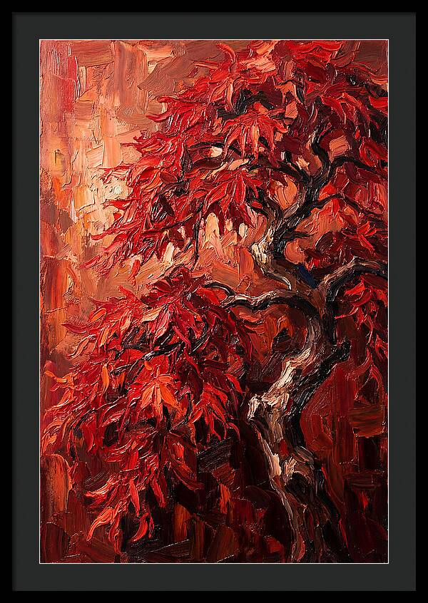 Cascading Red Japanese Maple