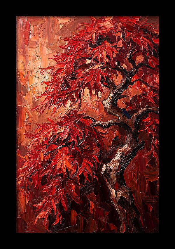 Cascading Red Japanese Maple
