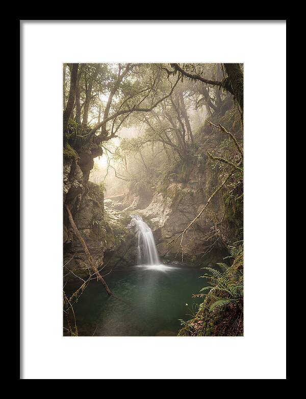 Cascading Waterfall Into Emerald Pool