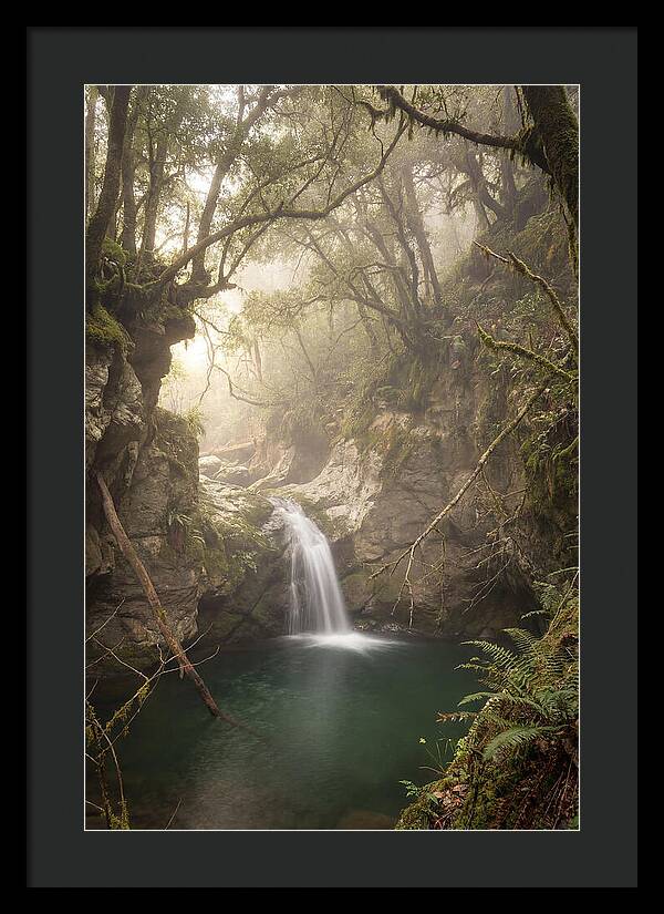 Cascading Waterfall Into Emerald Pool