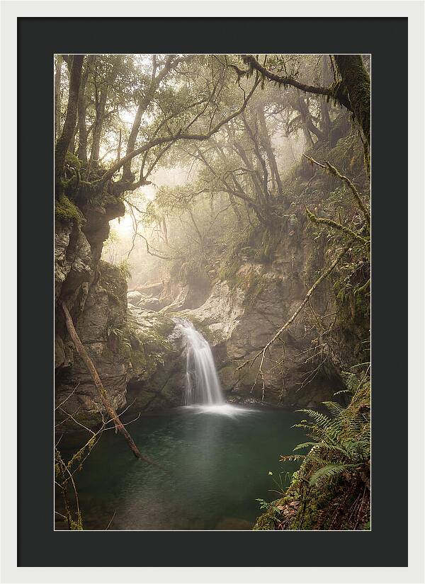 Cascading Waterfall Into Emerald Pool