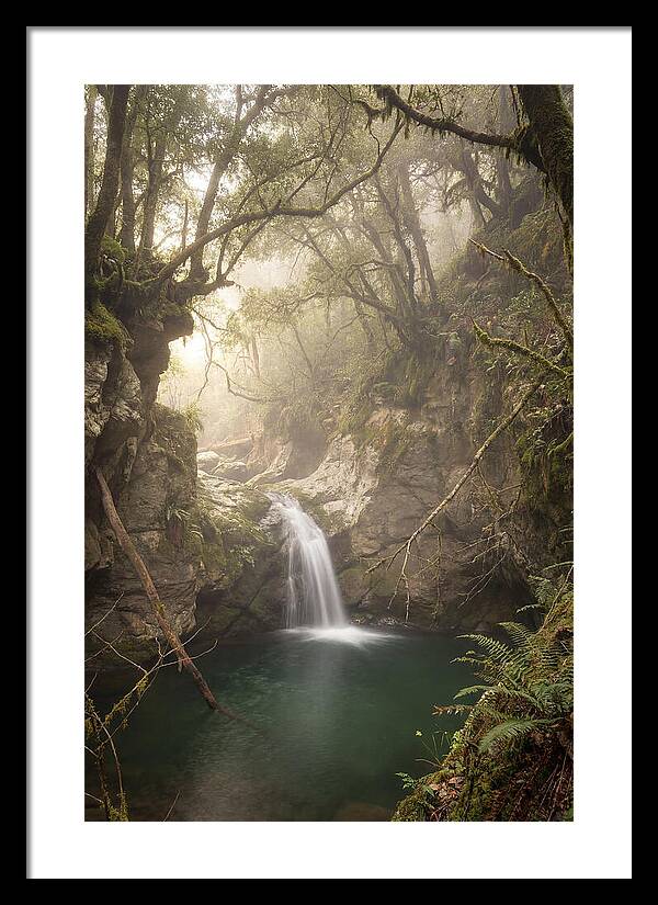 Cascading Waterfall Into Emerald Pool