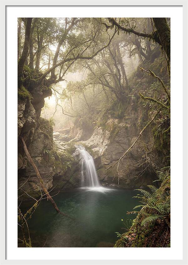 Cascading Waterfall Into Emerald Pool