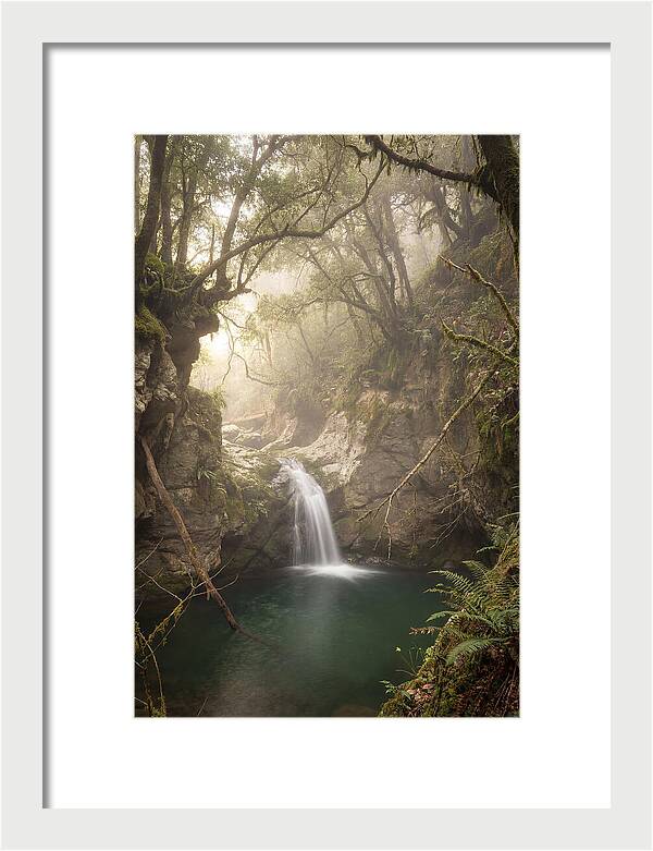 Cascading Waterfall Into Emerald Pool