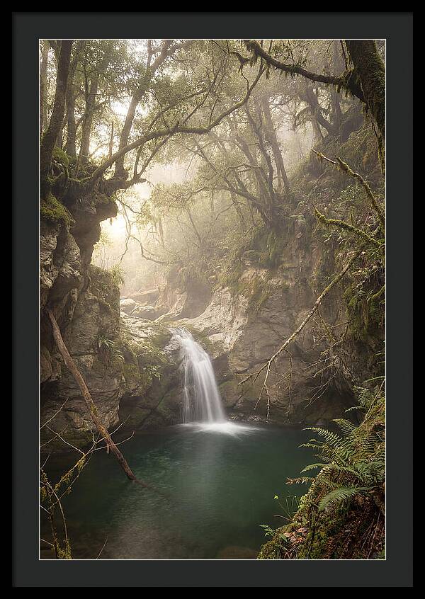 Cascading Waterfall Into Emerald Pool