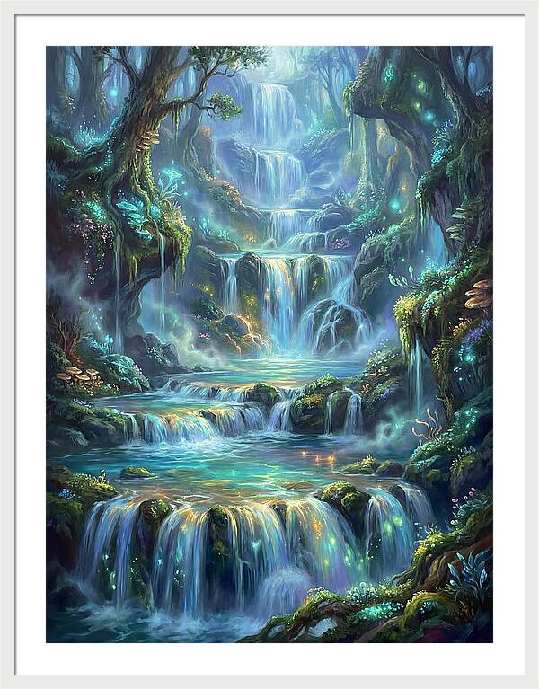 Cascading Waterfall Serenity