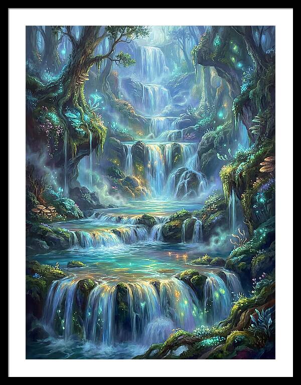 Cascading Waterfall Serenity