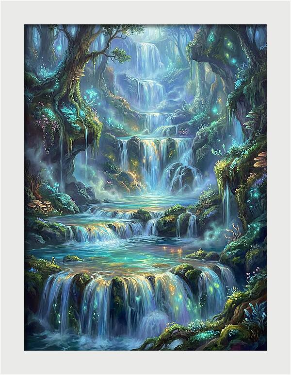 Cascading Waterfall Serenity