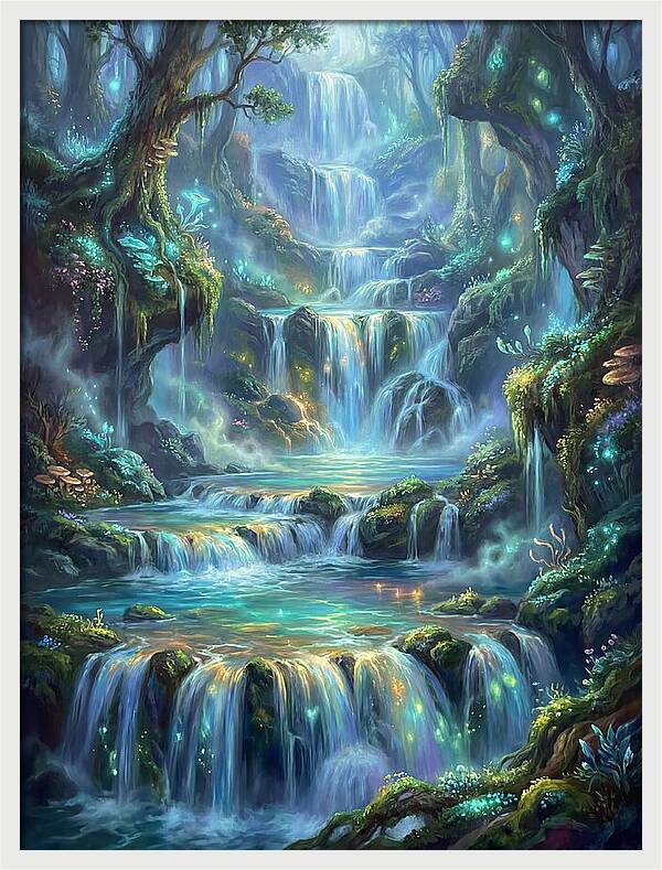 Cascading Waterfall Serenity