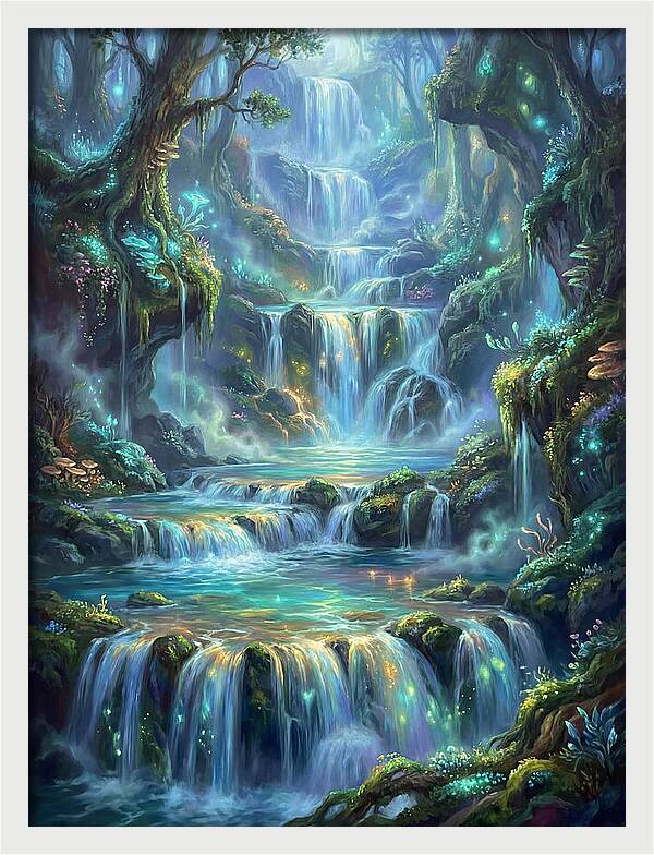 Cascading Waterfall Serenity