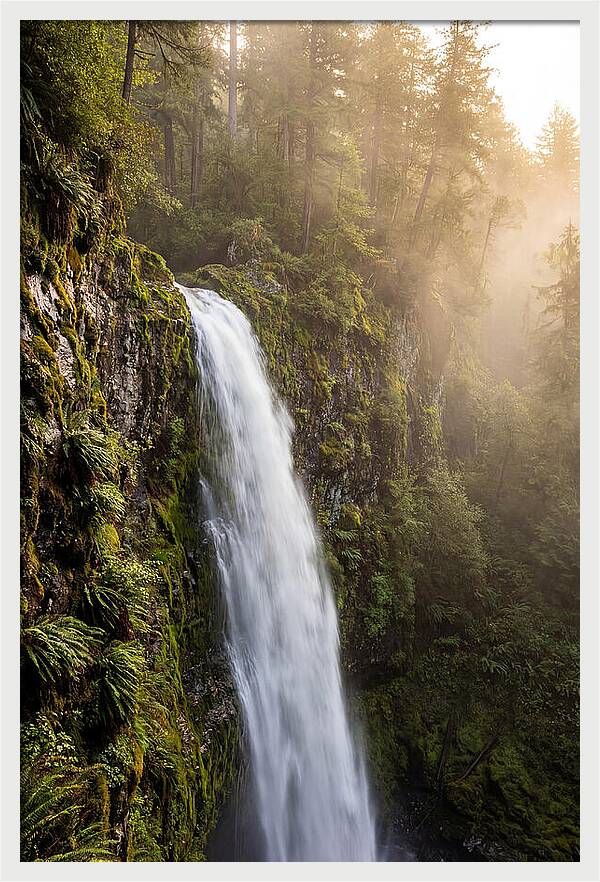 Cascading Waters Of Multnomah Falls