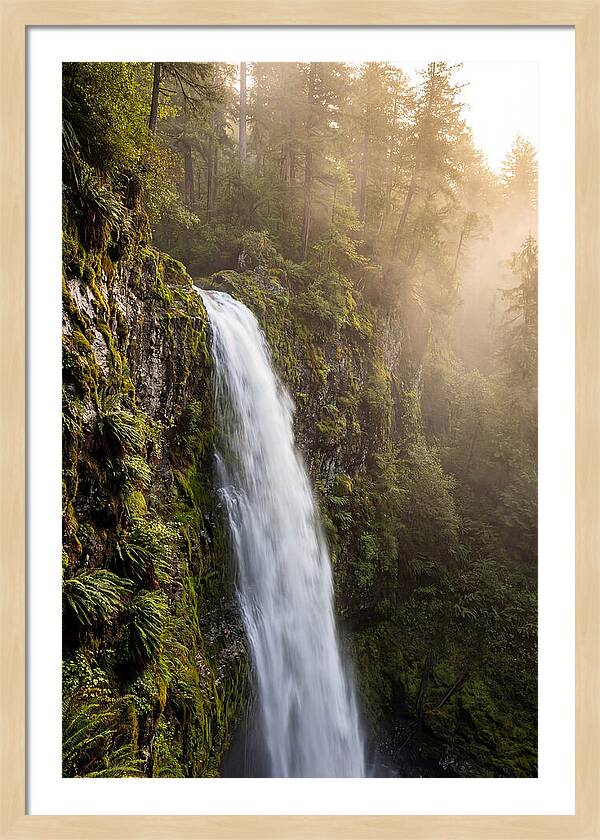 Cascading Waters Of Multnomah Falls
