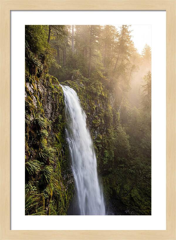 Cascading Waters Of Multnomah Falls