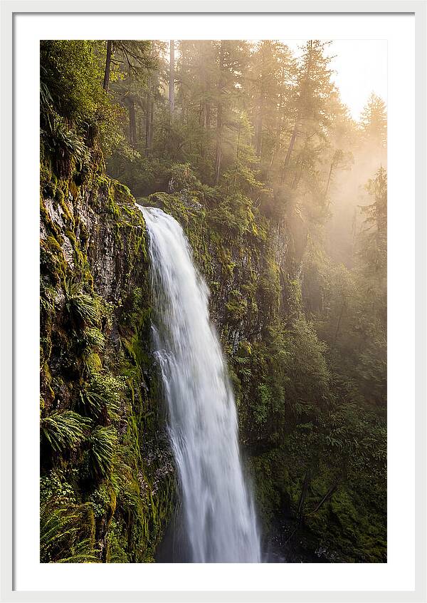 Cascading Waters Of Multnomah Falls