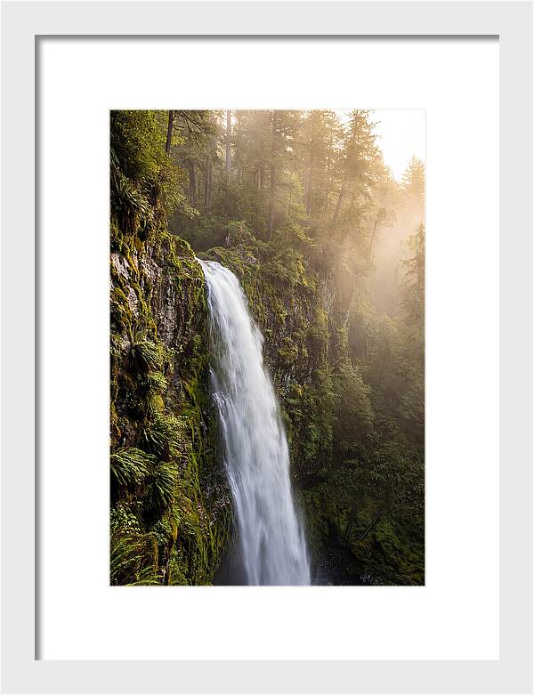 Cascading Waters Of Multnomah Falls