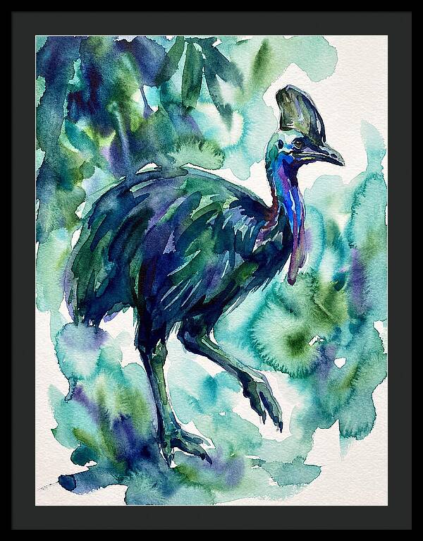 Cassowary Among Lush Greens
