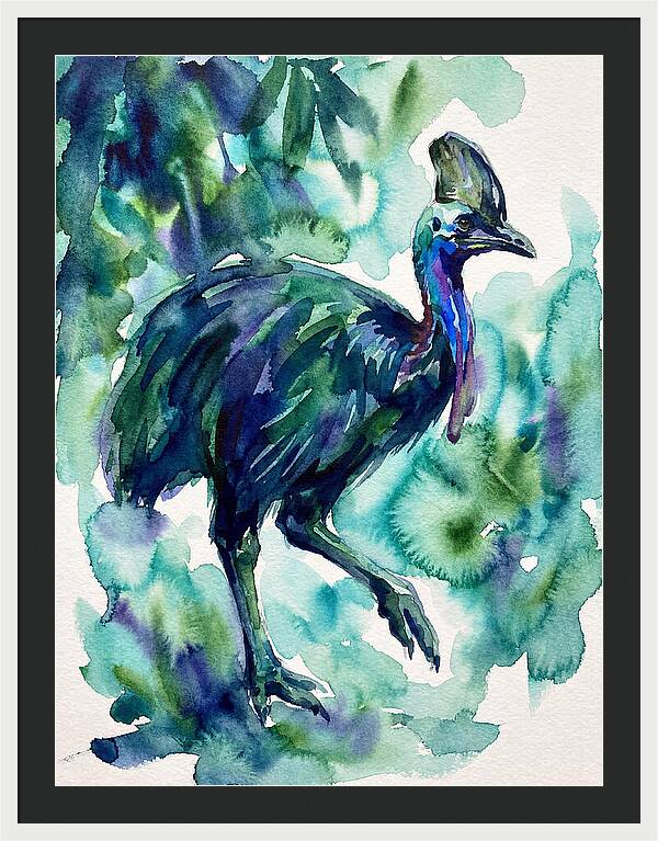 Cassowary Among Lush Greens