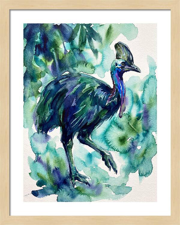 Cassowary Among Lush Greens