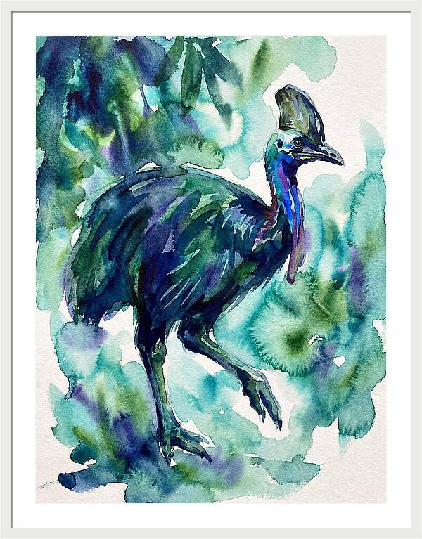 Cassowary Among Lush Greens