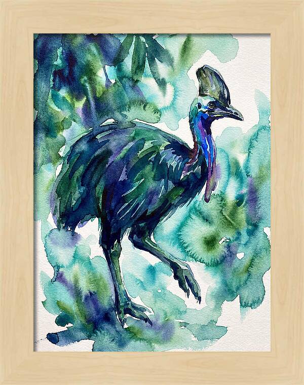 Cassowary Among Lush Greens