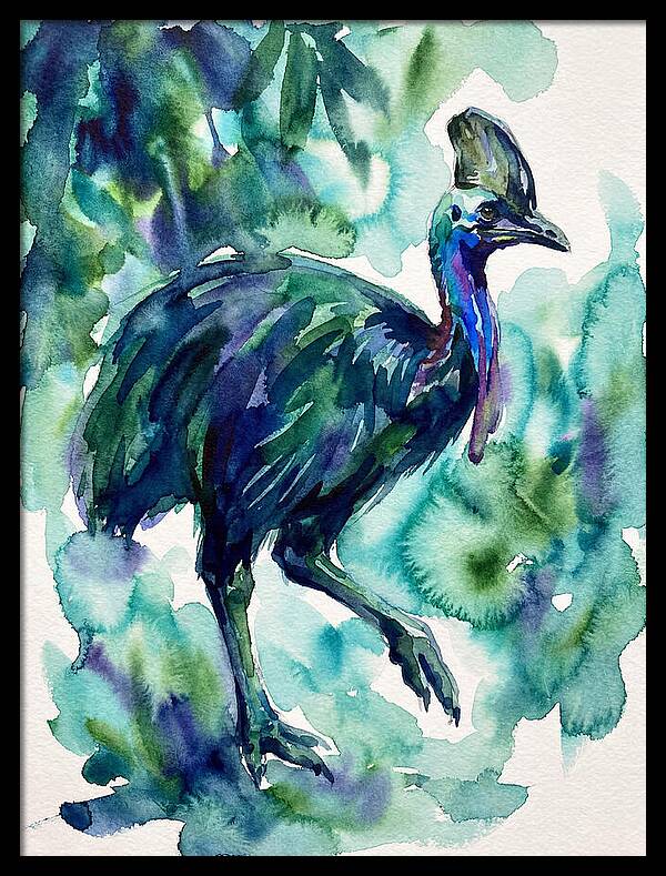 Cassowary Among Lush Greens