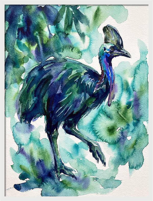 Cassowary Among Lush Greens