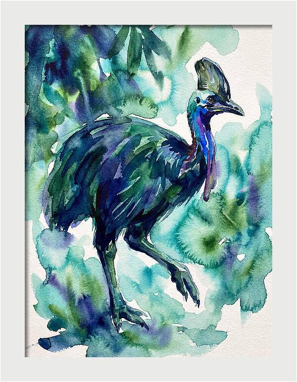 Cassowary Among Lush Greens