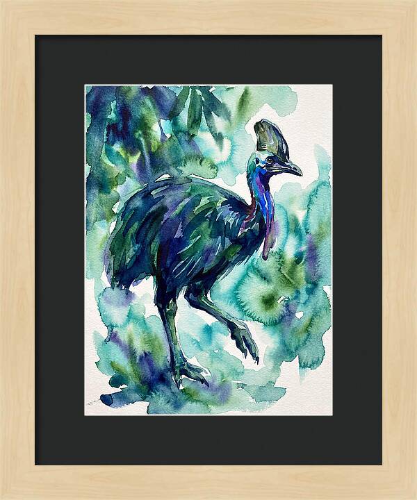 Cassowary Among Lush Greens