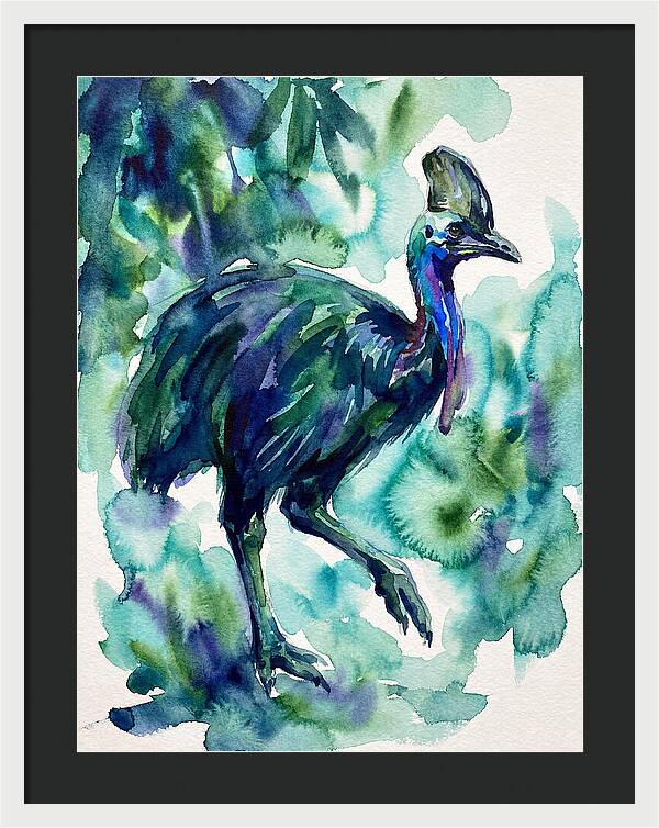 Cassowary Among Lush Greens