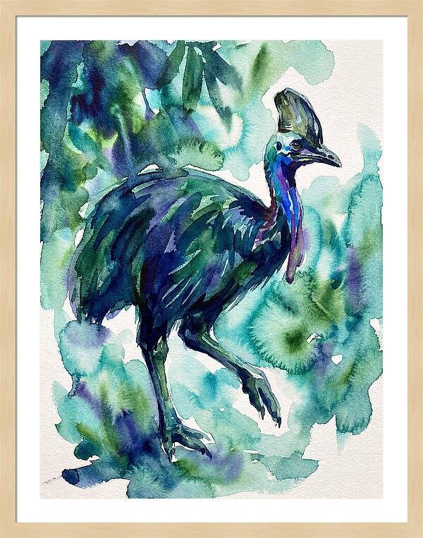 Cassowary Among Lush Greens