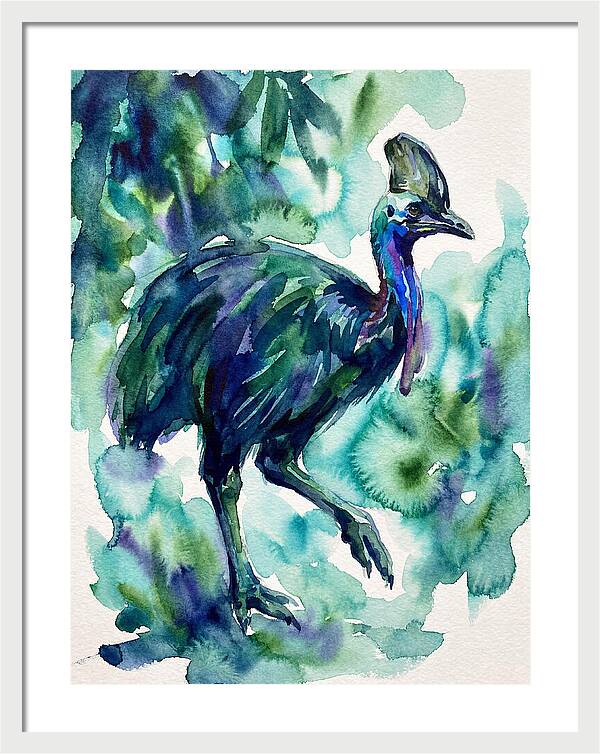Cassowary Among Lush Greens